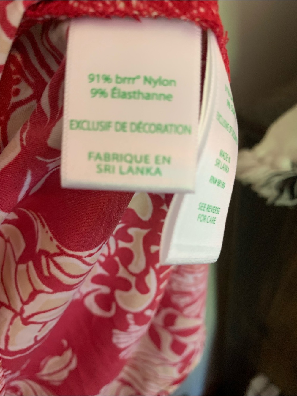 Lilly Pulitzer Givana UPF 50+ Tunic Popover Top Red Island Vibes Size M - Picture 7 of 7